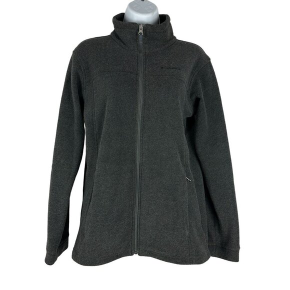 Columbia Boys Steens Mountain II Fleece Jacket Size L Gray - Picture 1 of 7